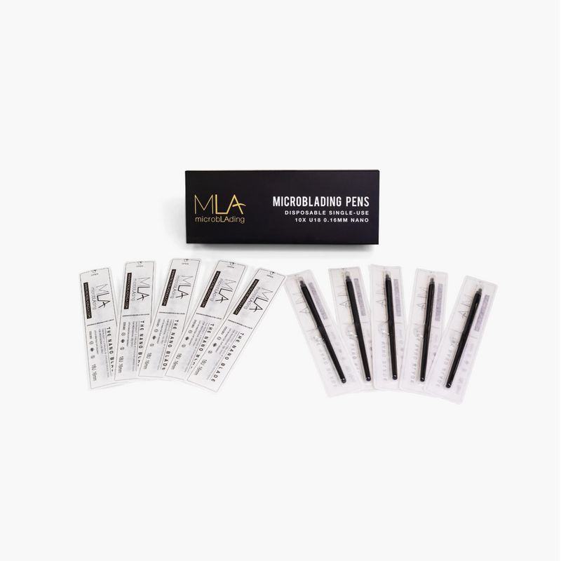 MLA Microblading Pens NANO 18U 0.16mm - 10 Pack